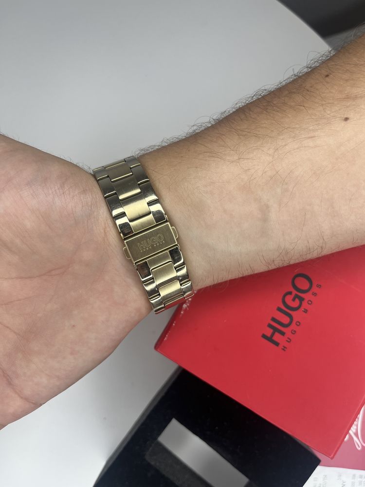 Zegarek meski Hugo Boss Złoty