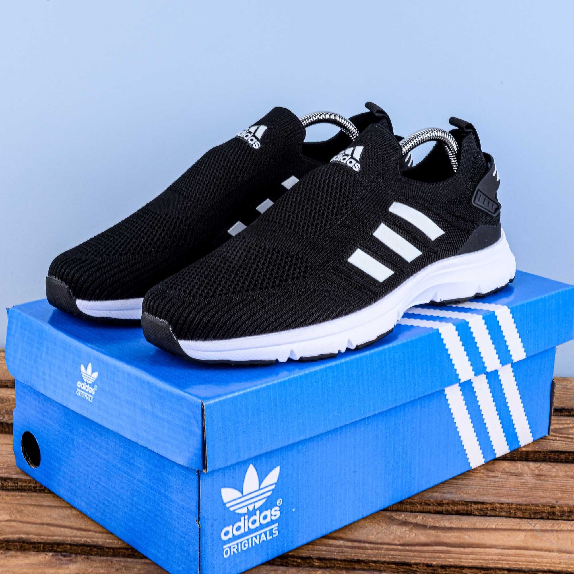 (1792) Легкі чоловічі кросівки тапочки Adidas повномір (41-45) адідас