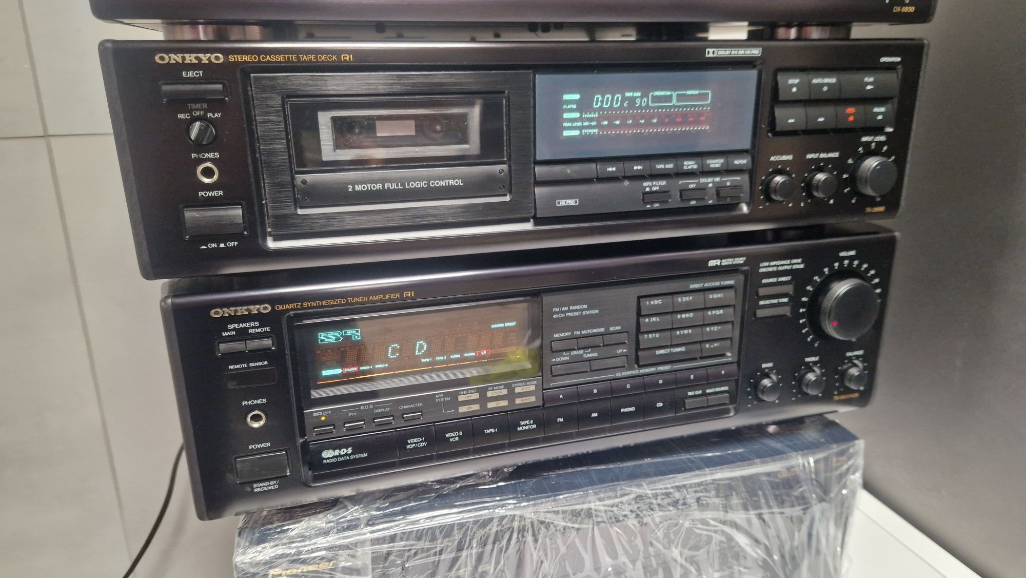 Amplituner kaseciak CD Onkyo DX-6830 TA-2830, TX-9031RDS TA-2750