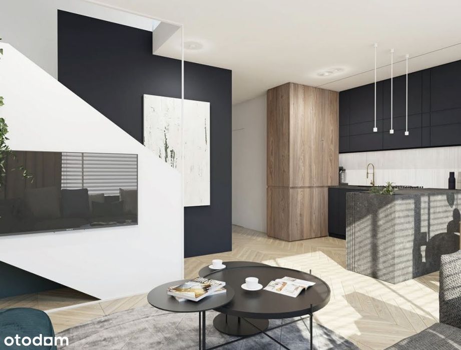 Nowoczesne mieszkanie w zabudowie szeregowej, teren zamknięty, las