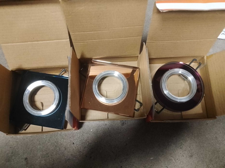 Oczko SUFITOWE SZKLANE 3 kolory Oprawa sufitowa 350 szt