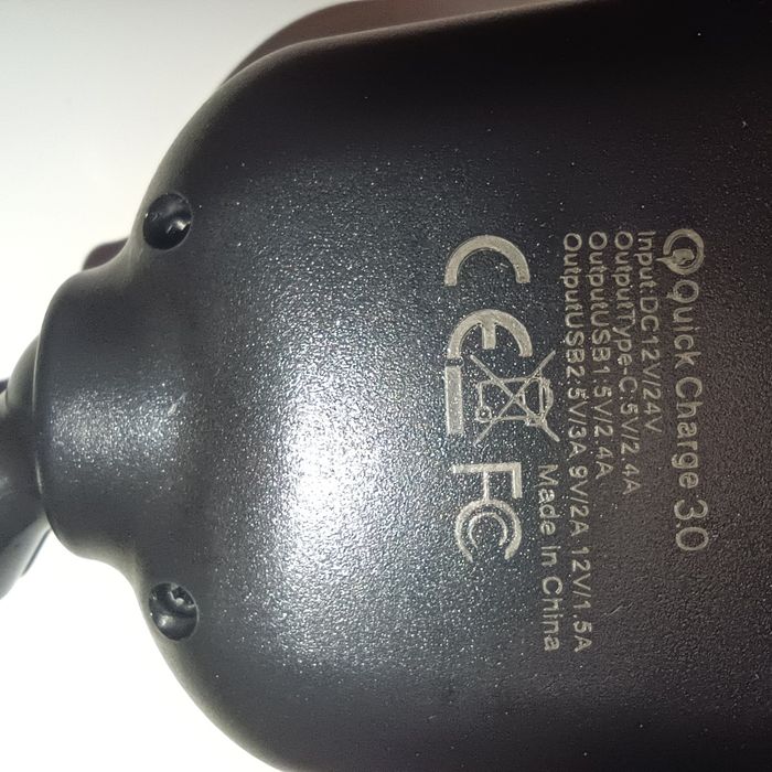 Адаптер автомобільний здвоєний з підсвічуванням