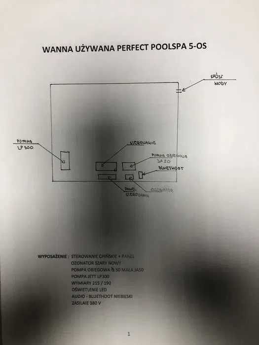 Jacuzzi ogrodowe Poolspa Perfect 5 osobowe + pokrywa termiczna