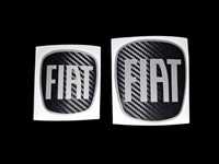 Naklejka na emblemat FIAT TIPO CARBON 5D czarny przód i tył!
