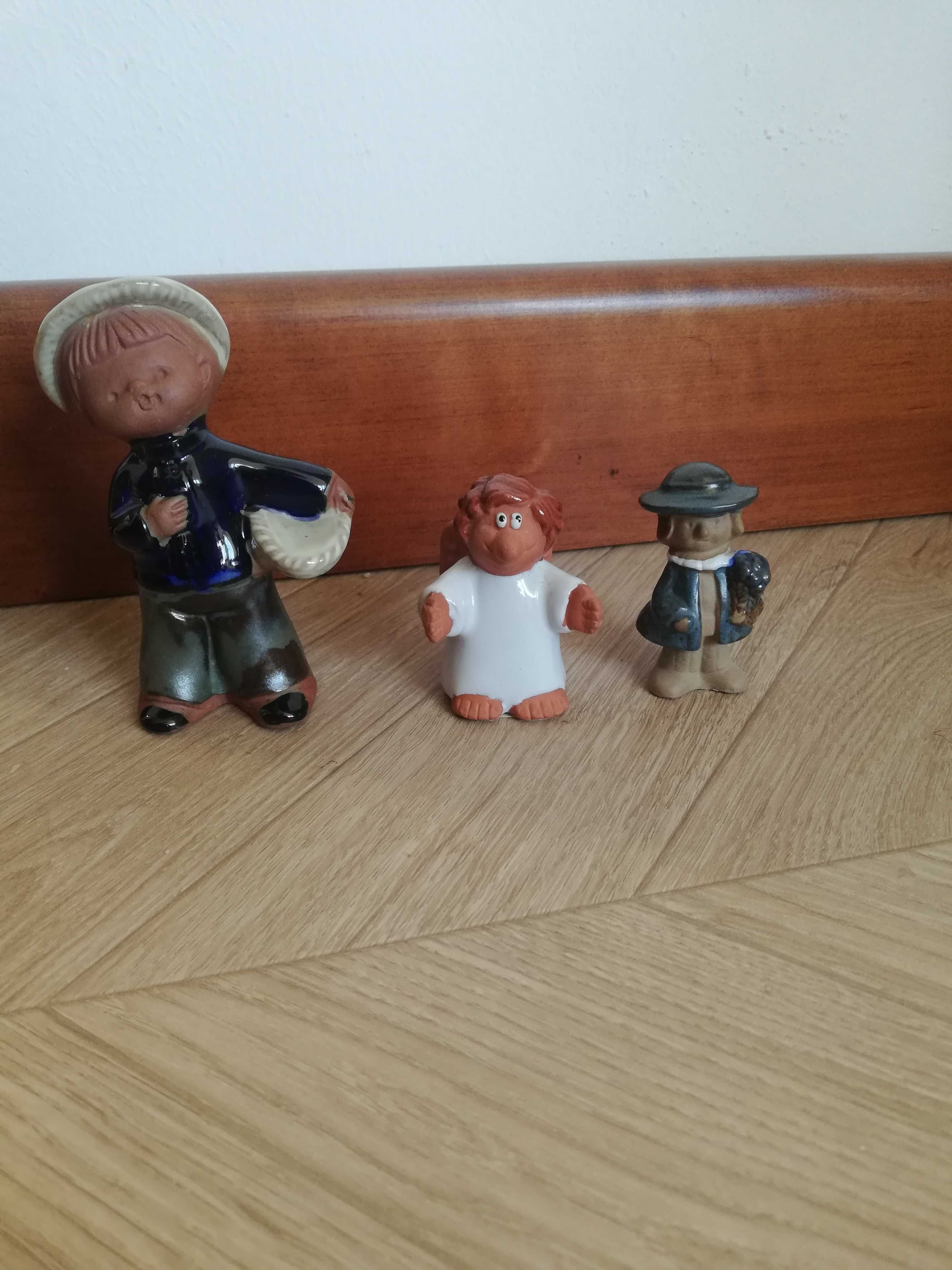 Figurka mini ceramiczna zestaw 3szt skandynawskie anioł dzieci