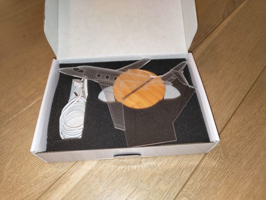 Lightzz lampka 3d z samolotem