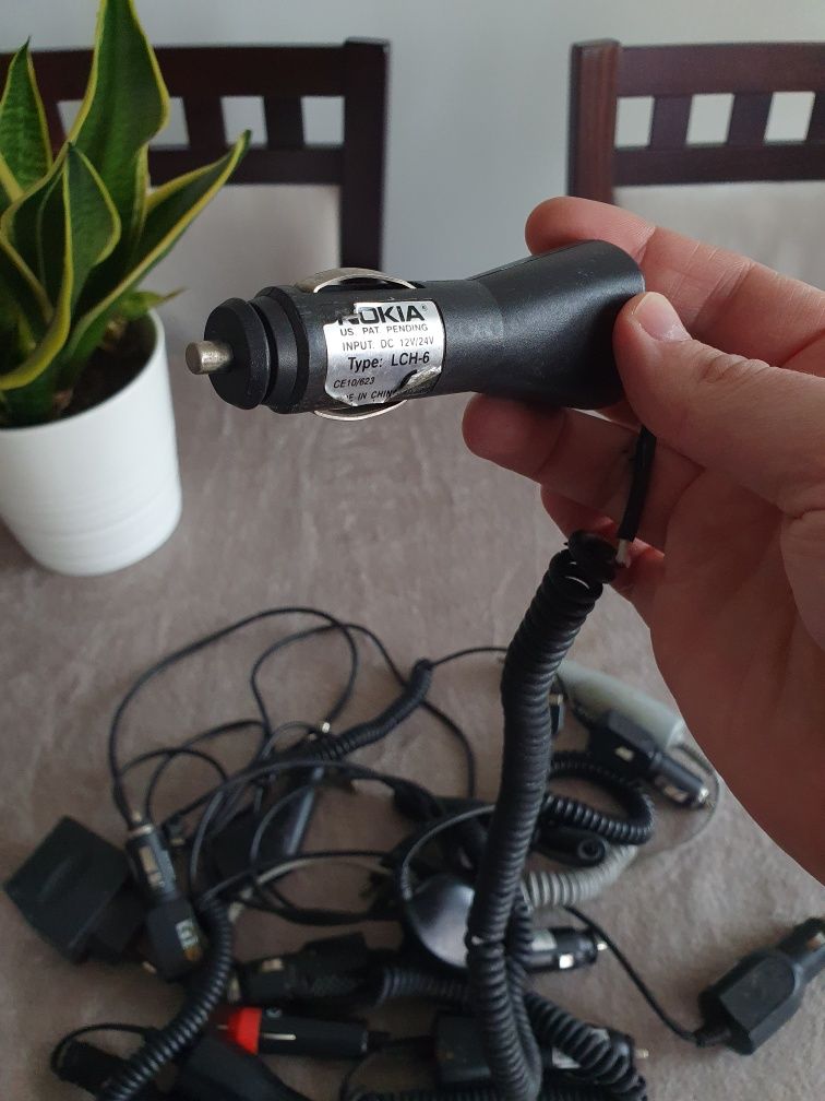 Ładowarka Samochodwa Mini USB, Micro USB, Cienki Wtyk Nokia.