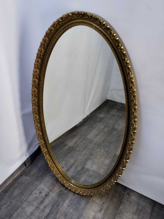 Lustro Dekoracyjne Duże Pozłacane