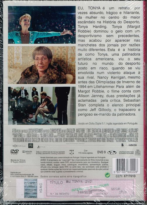 Filme em DVD: Eu Tonya (com Margot Robbie) - NOVO! SELADO!
