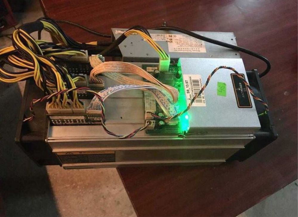 Antminer asic s9 13.5th с БП, 14 шт