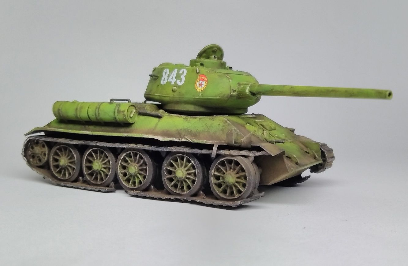 T-34-85 Wrak , 1/72 Gotowy