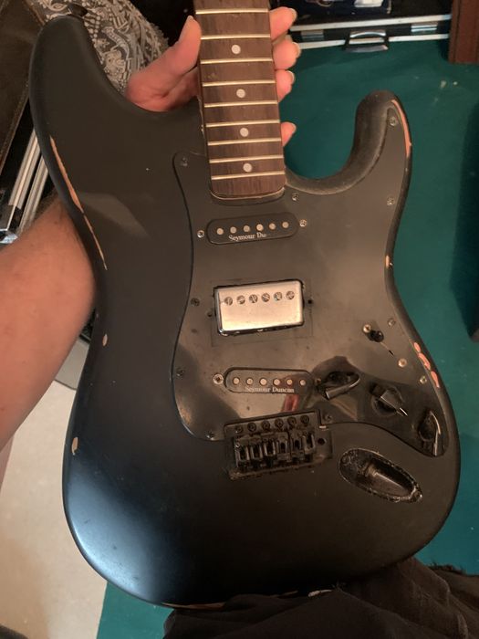 Frankenstrat peças fender/ braço jap
