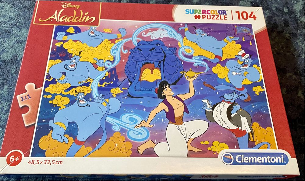 Puzzle disney aladdin aladyn clementoni 104