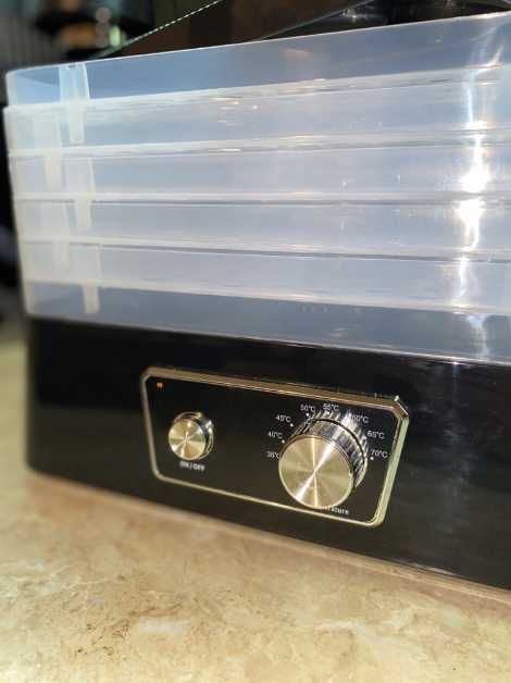 Mocna XXL Suszarka do Grzybów Owoców Warzyw 500W + 5 Sit Regulowana