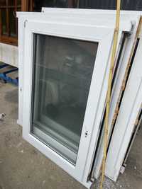 Okna PCV PVC z demontażu cięte - Białe - Brąz