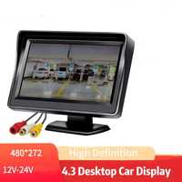 Wyświetlacz kamery monitoringu samochodowy LCD.