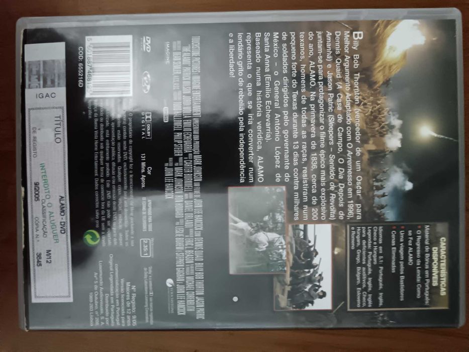 filme dvd original - alamo