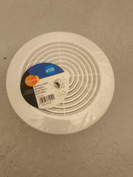 Kratka wentylacyjna 125 biala