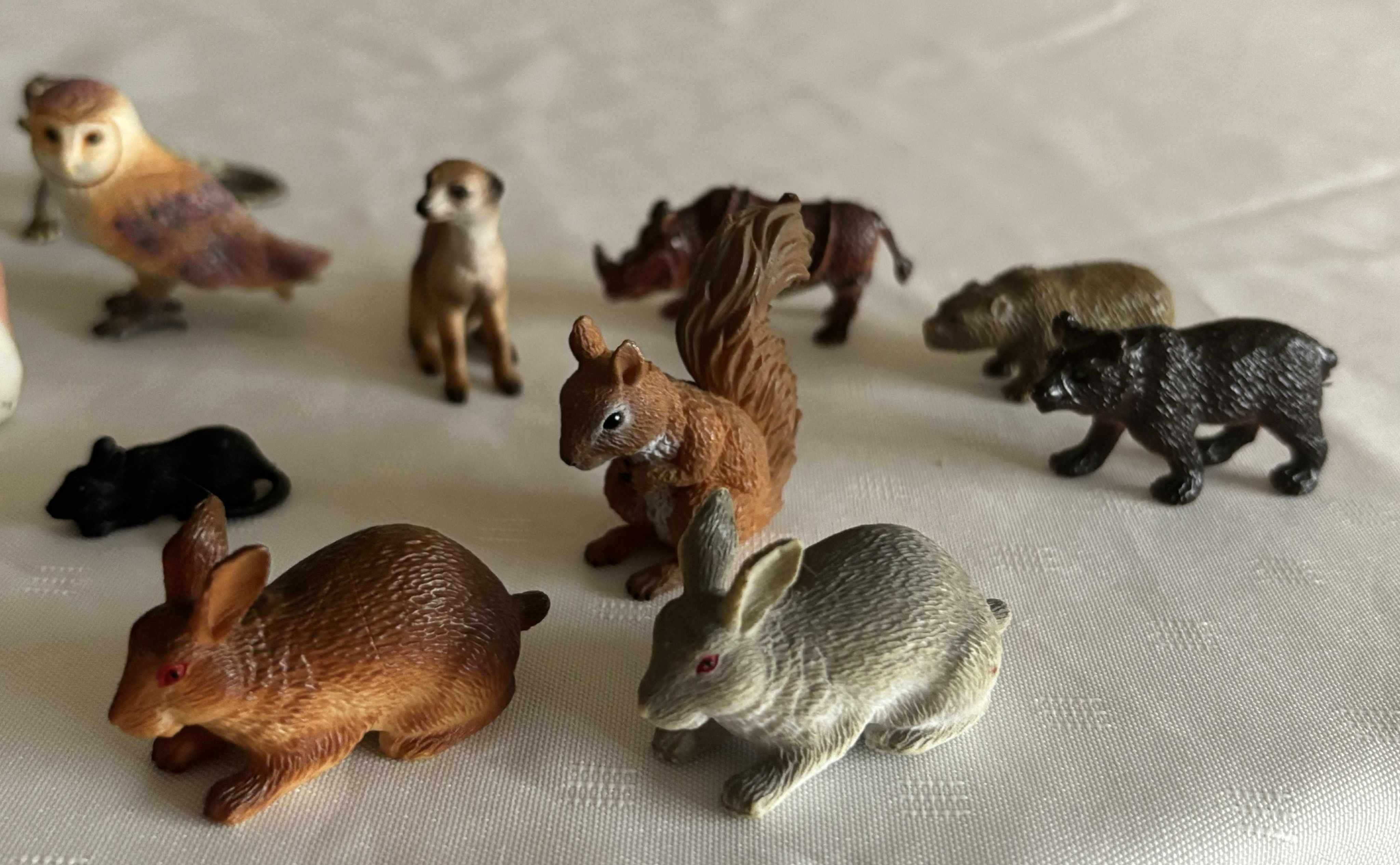 Figurki zwierząt - zabawek; kolekcja  z lat 2005/10 r - 21 szt