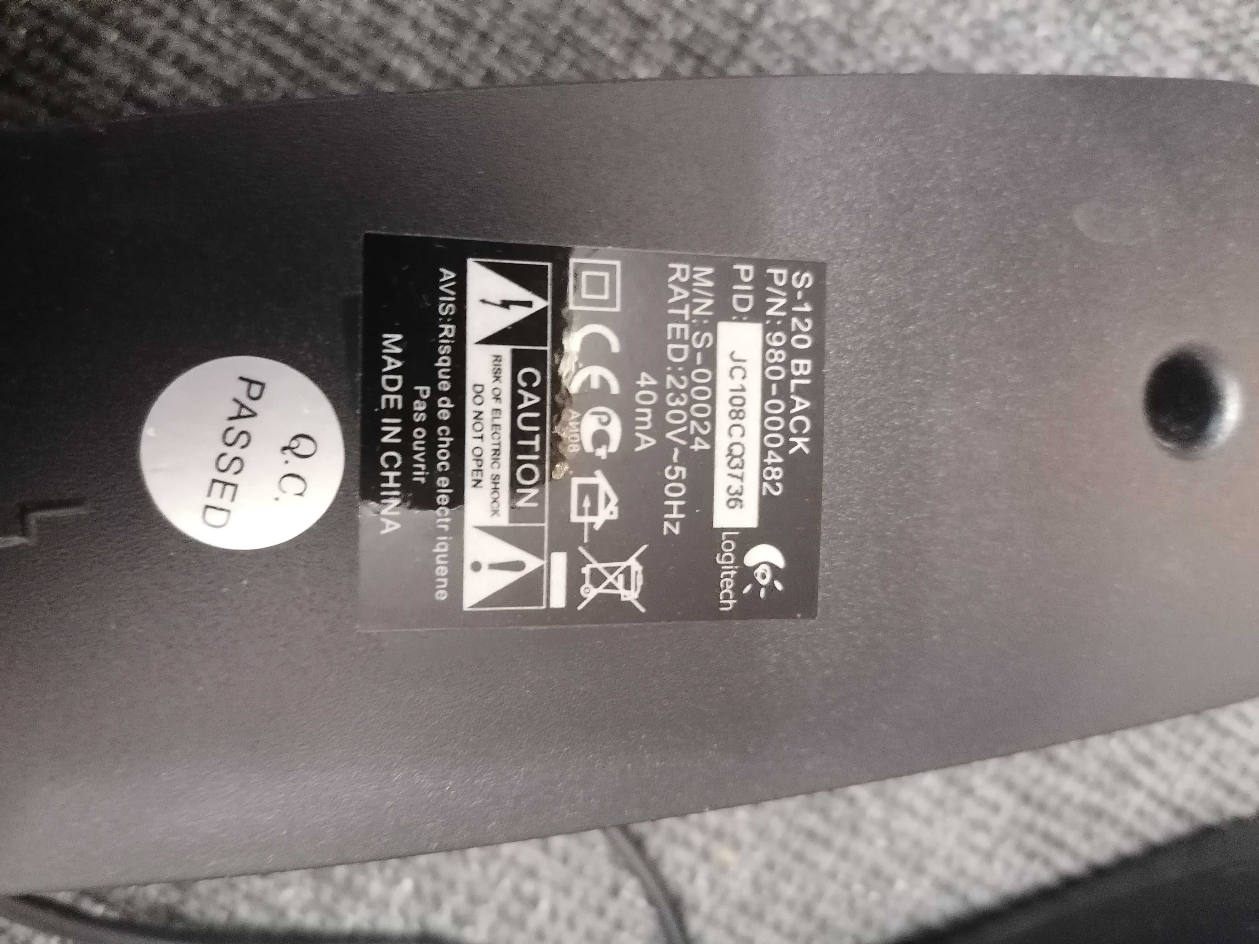 Głośiki Logitech S120 2,3 W czarny