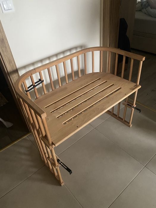 Łóżeczko dostawka BabyBay maxi + materace, pokrowce i prześcieradła