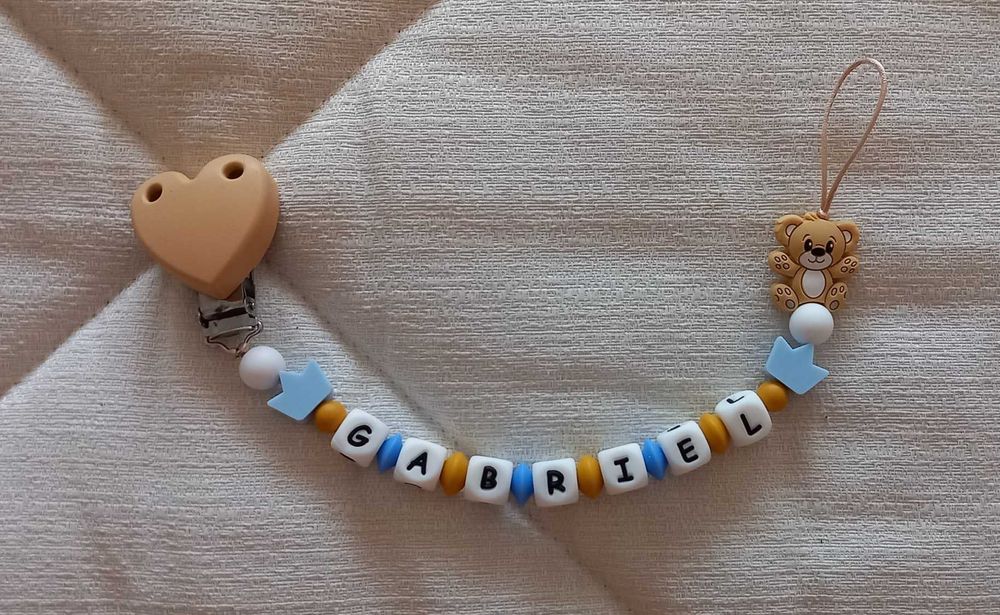 Prende chupetas e mordedores em silicone