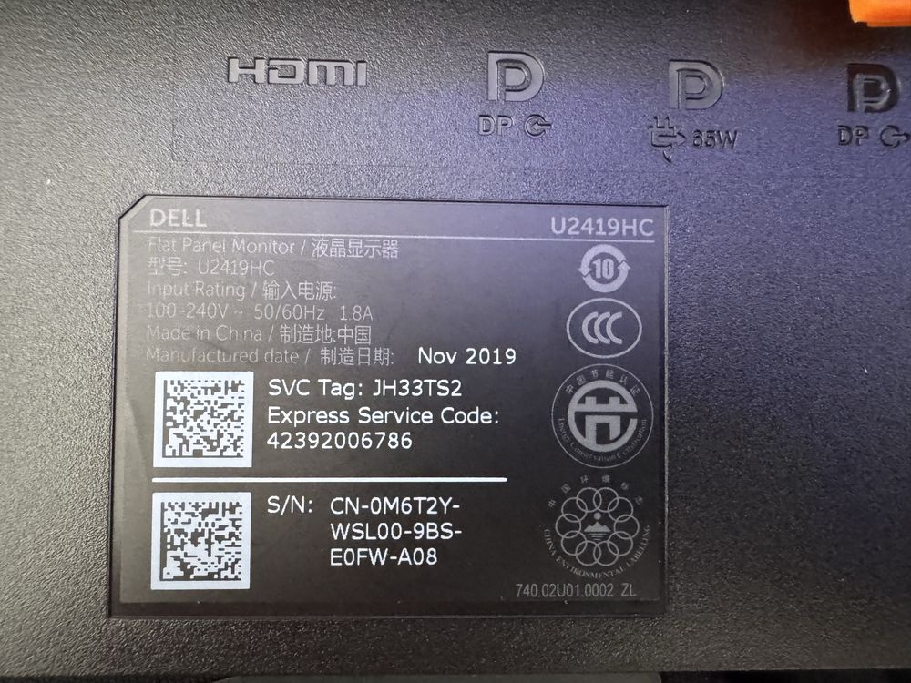 Monitor Dell u2419HC FullHD biurowy gaming power delivery ucb-c