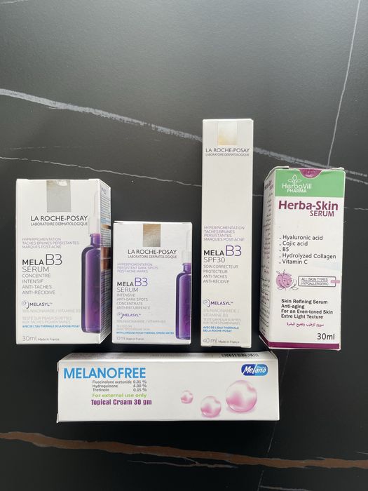 Дієві крема та сироватки пігментації La Roche Posay mela B3 та Єгипет