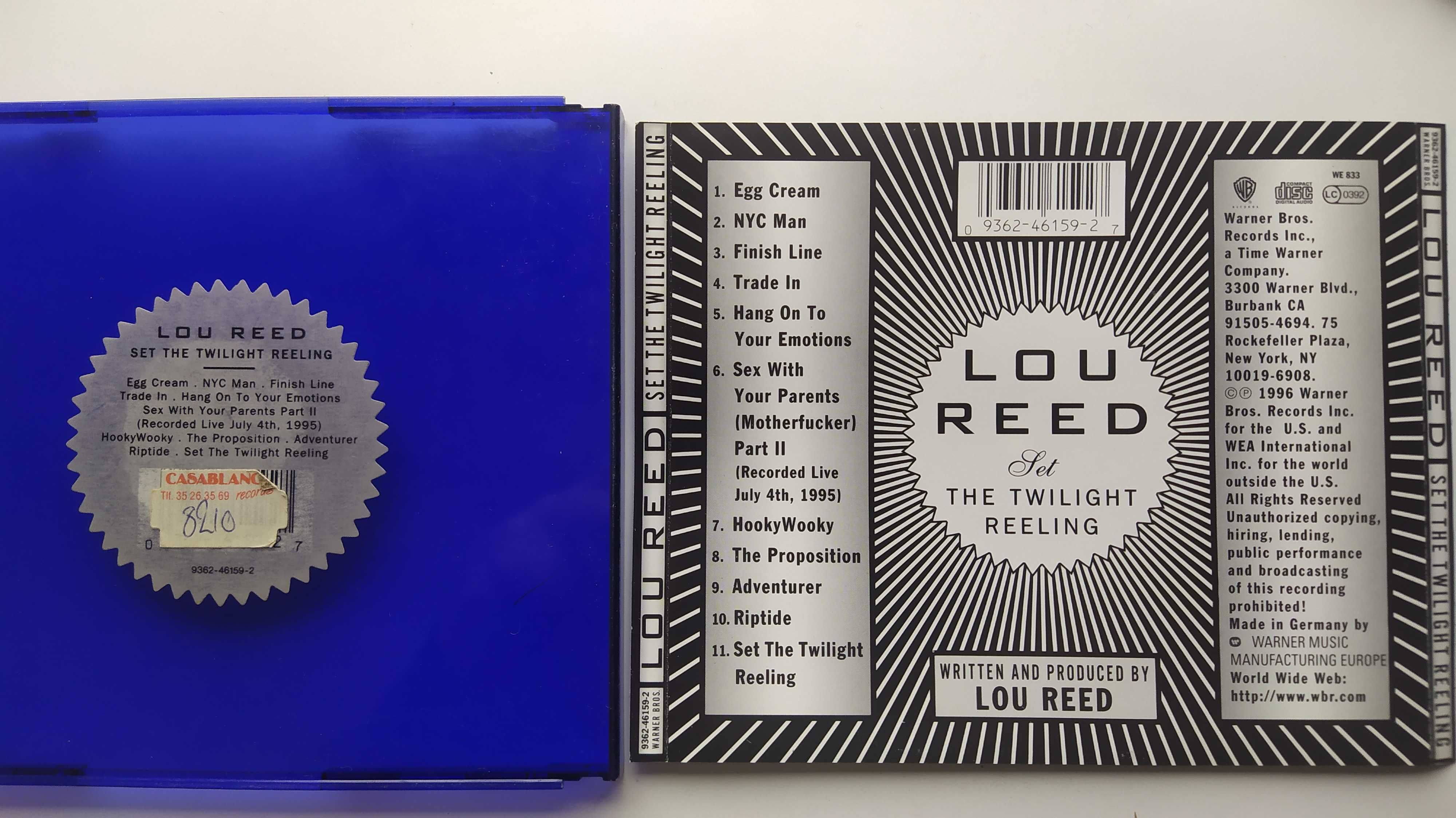 Lou Reed Set the twilight reeling Limited Edition opakowanie OPIS