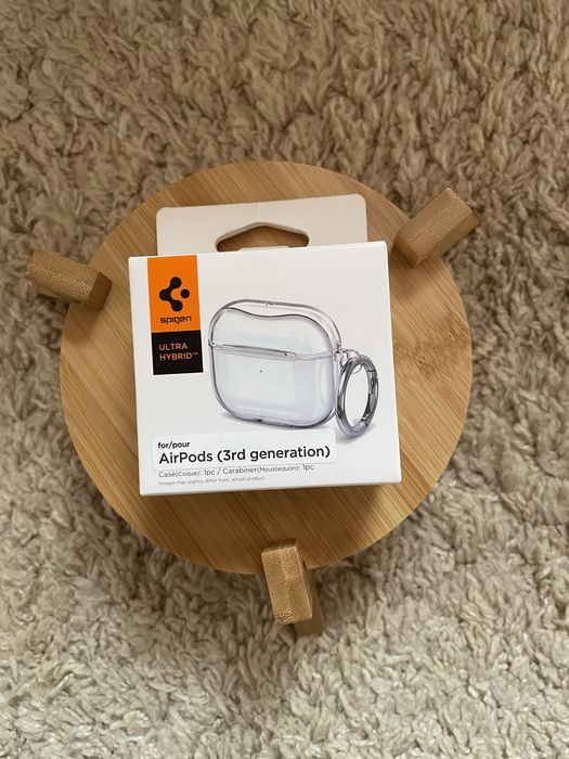 Чехол,чохол для навушників AirPods 3 Spigen Ultra Hybrid Crystal Clear