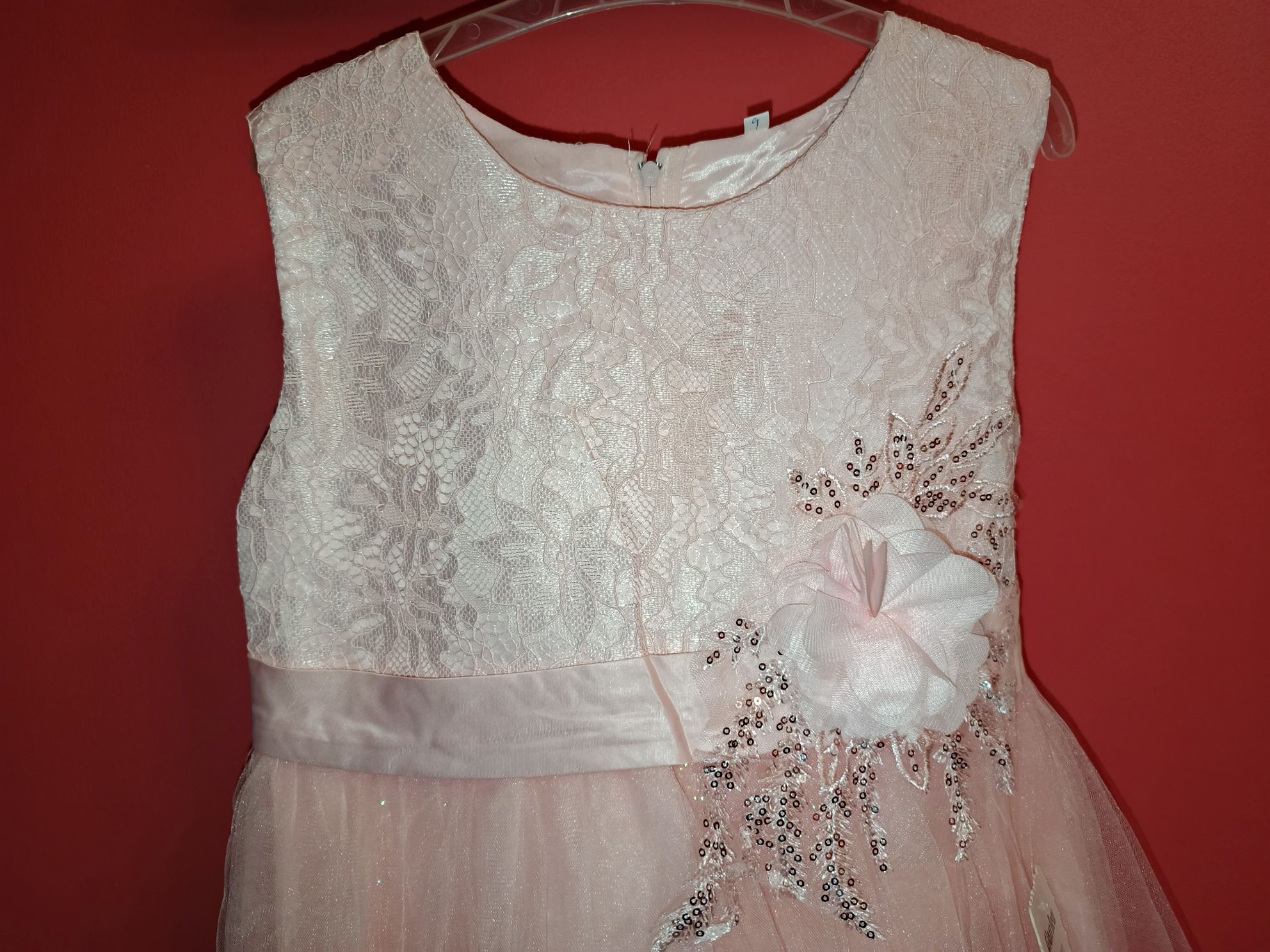 Sukienka Princess falbany r. 134/140