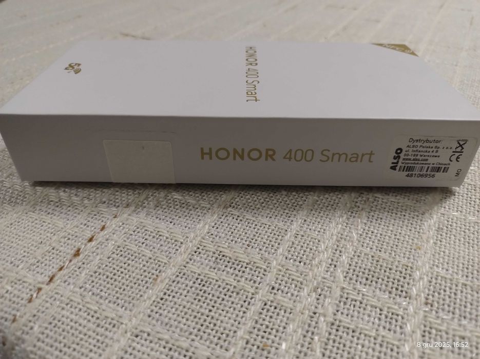 HONOR 400 SMART 5G 128GB, Czarny, Nowy