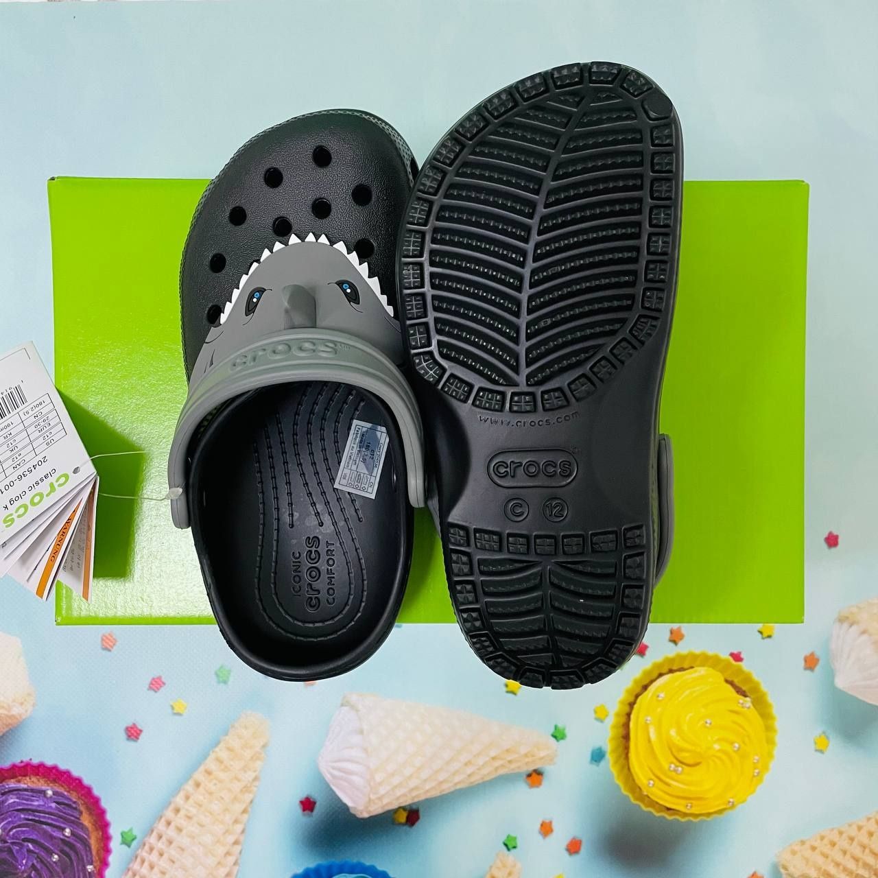 Сабо крокс Crocs для мальчиков Classic I Am Shark Clog