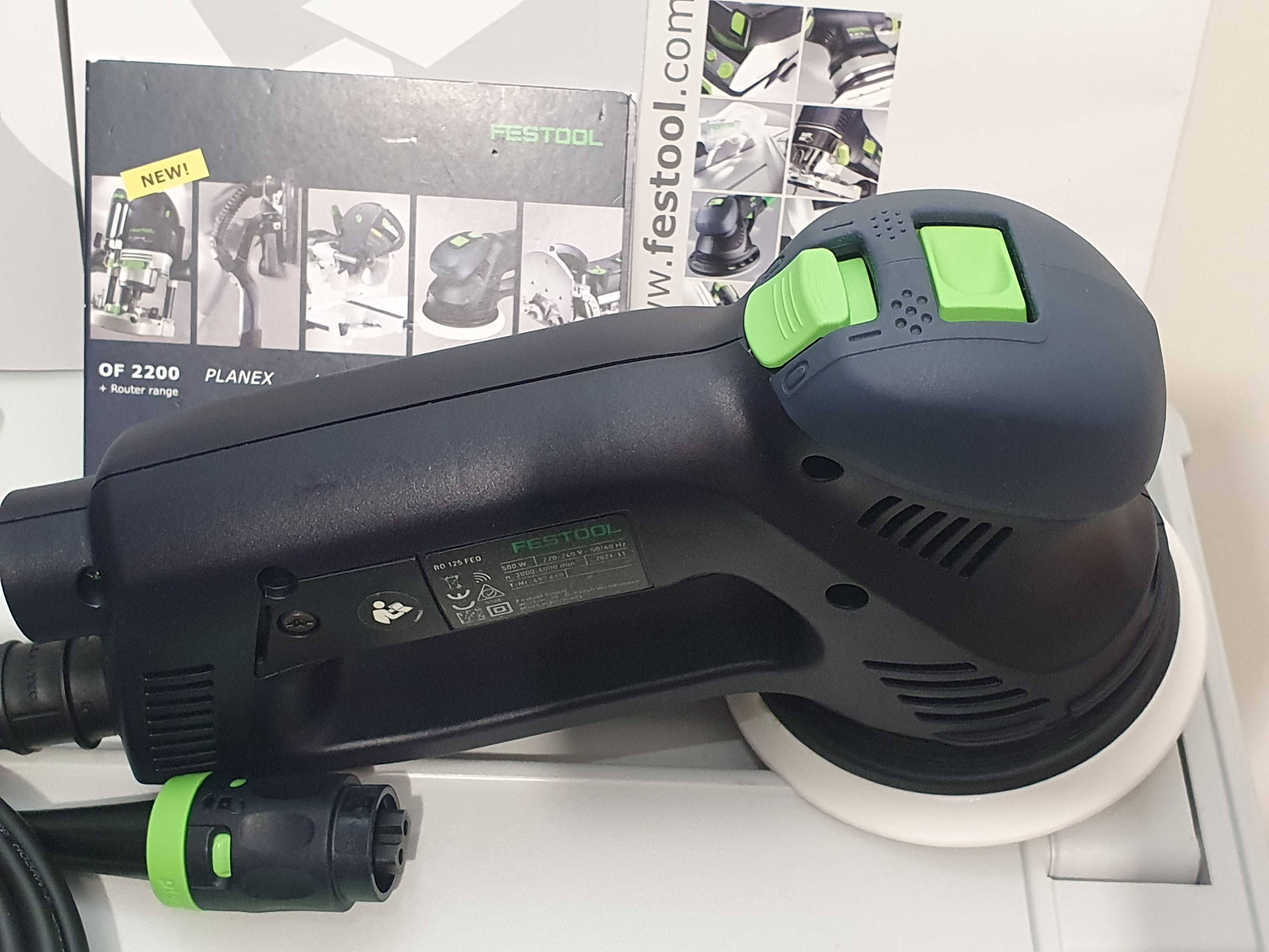 Rotacyjna szlifierka 3w1 Rotex FESTOOL RO 125 FEQ z kablem polerka