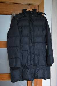 Puchowa kurtka zimowa New Look r.44 czarna, płaszcz zimowy ocieplany