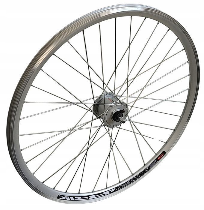 Koło Przód 28'' Srebrne Dynamo Prądnica Shimano Nexus Moc 3W