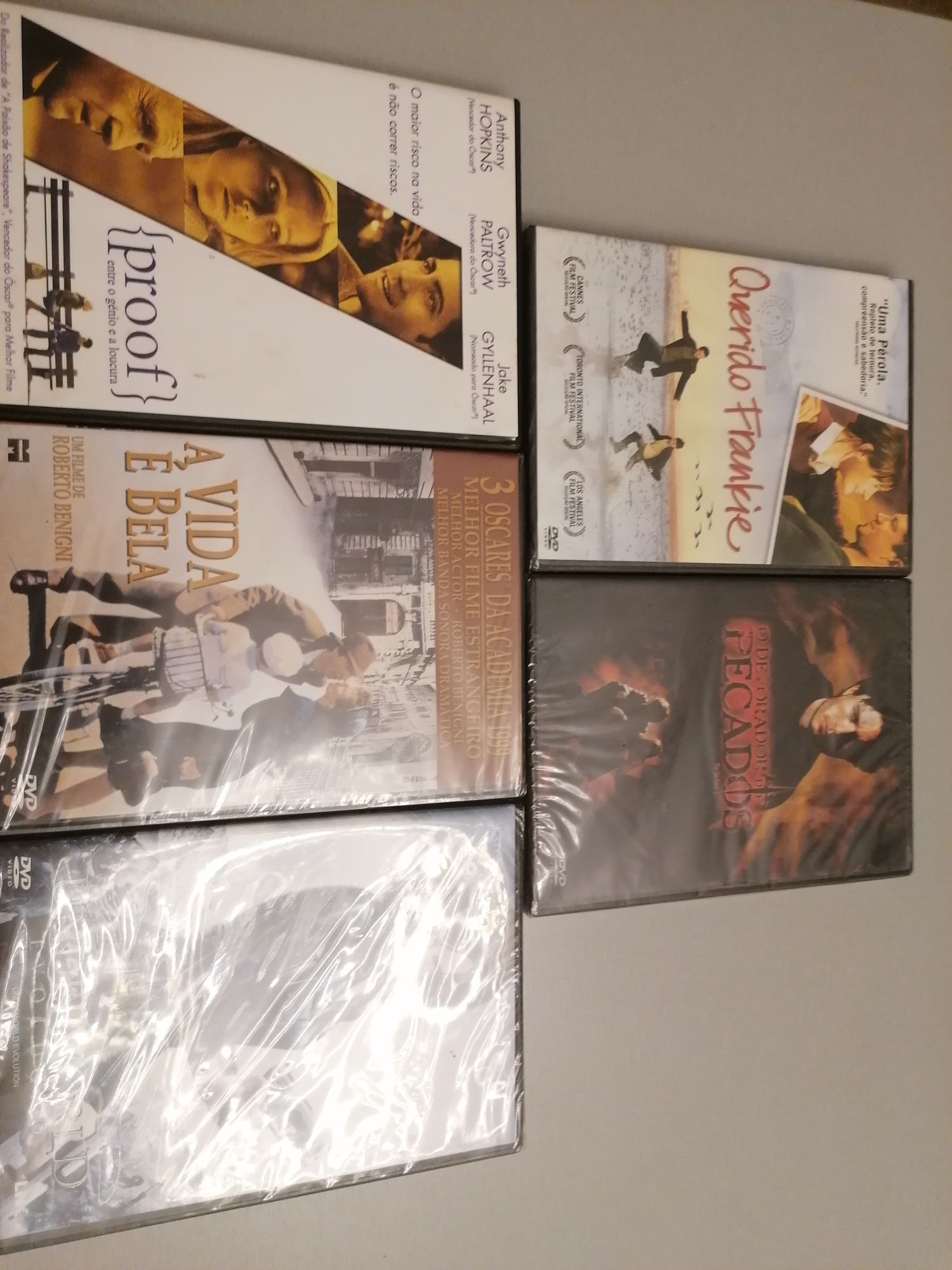 Conjunto 5 filmes DVD novos Embalados