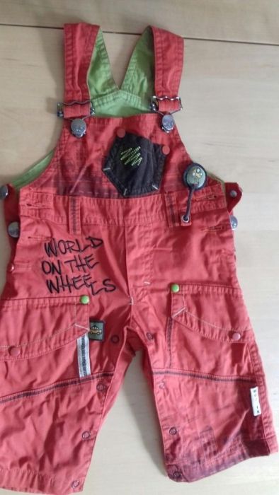 Długie spodnie ogrodniczki dla chłopca Wójcik rozmiar 68 stan idealny