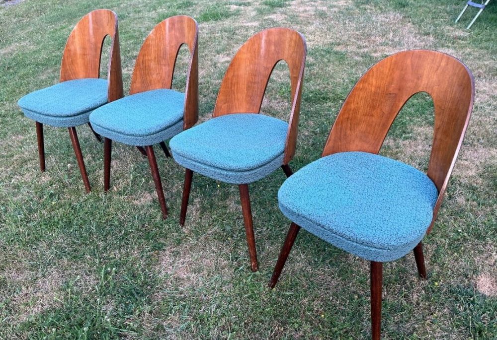 Krzesla Antonín Šuman Czechoslowacja Vintage