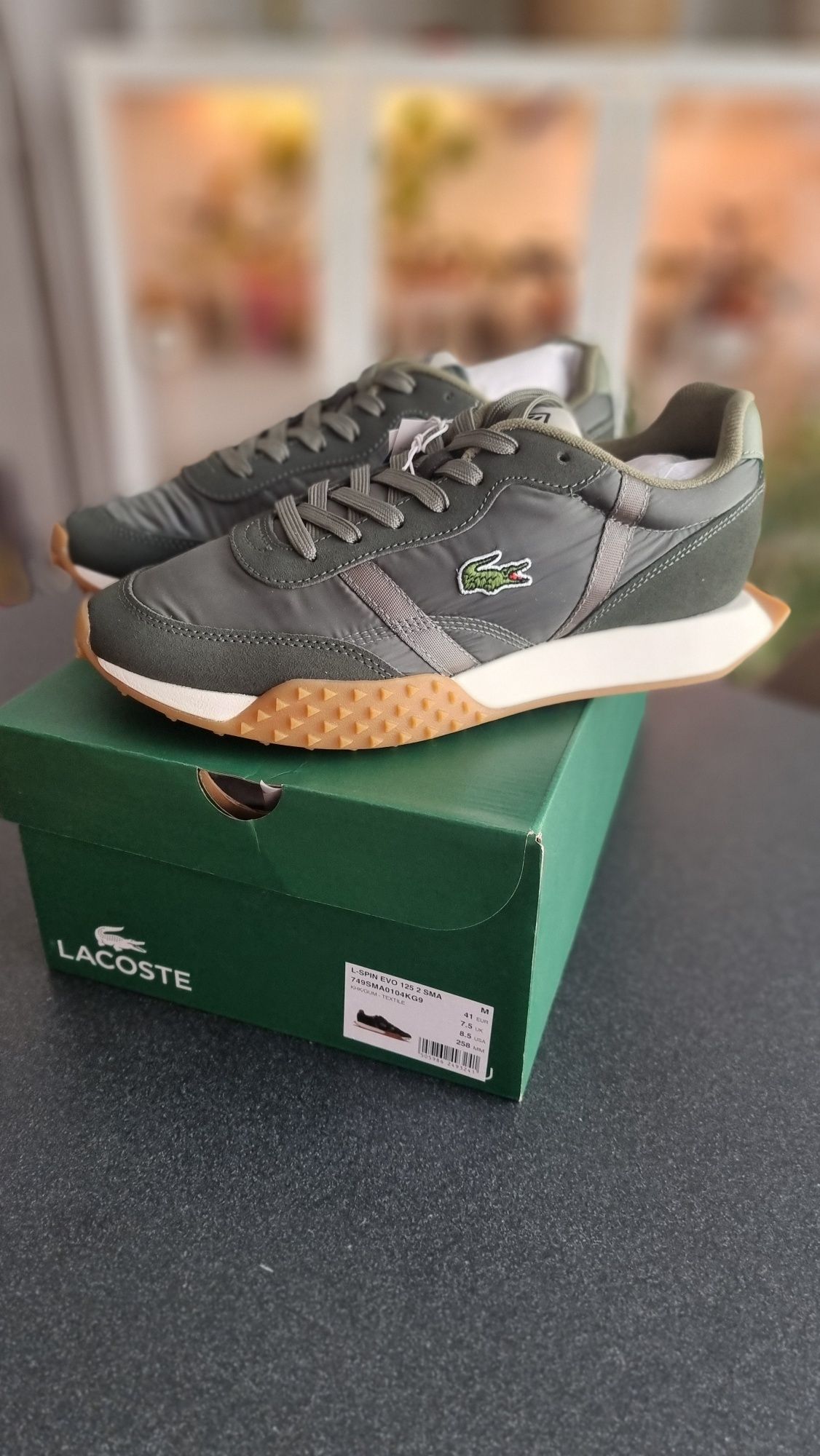 Ténis Lacoste L-Spin Evo Verde Khaki