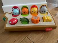 Fisher Price wyskakujące kolorowe zwierzątka, zestaw