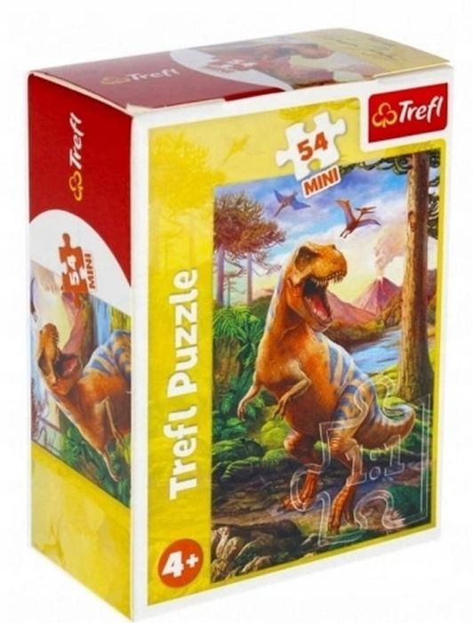 4x NOWE Puzzle Mini 54 el. DINOZAURY Dinosaurs - Mix - dla dziecka 5+