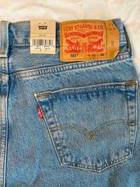 новые джинсы Levis 501 W30 (W29+) L32 Light Stonewash