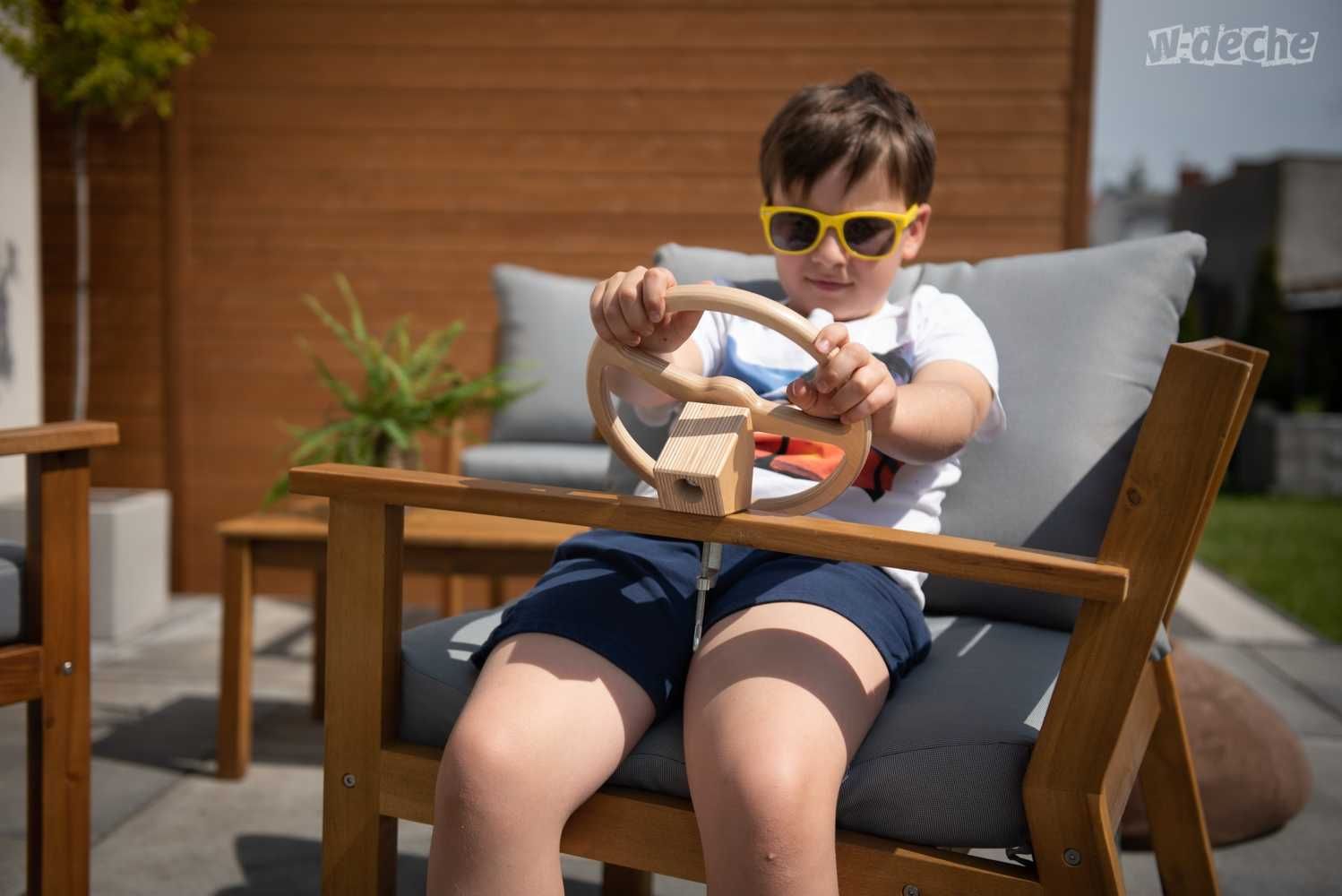 Zabawkowa kierownica dla dziecka , Montessori , EKO zabawki z drewna