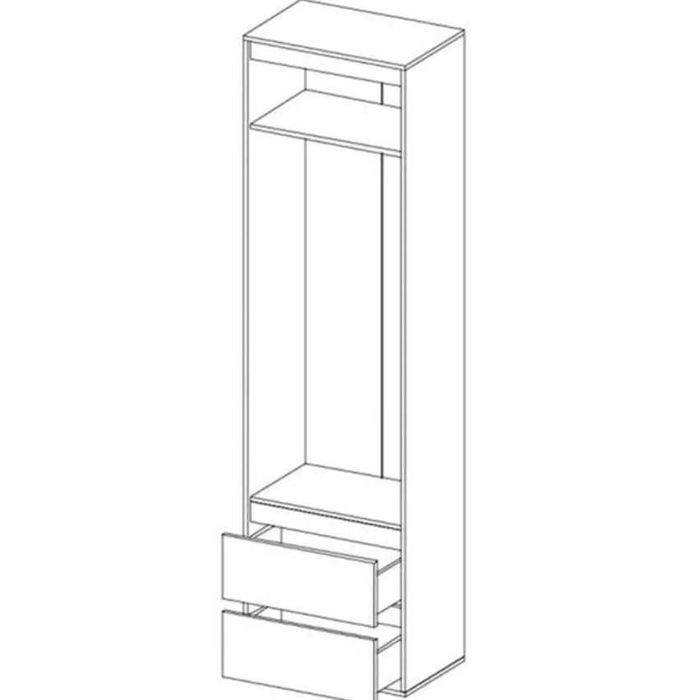Прихожая Антрацит Артизан 206 см Нова зі складу Комплект з шафою