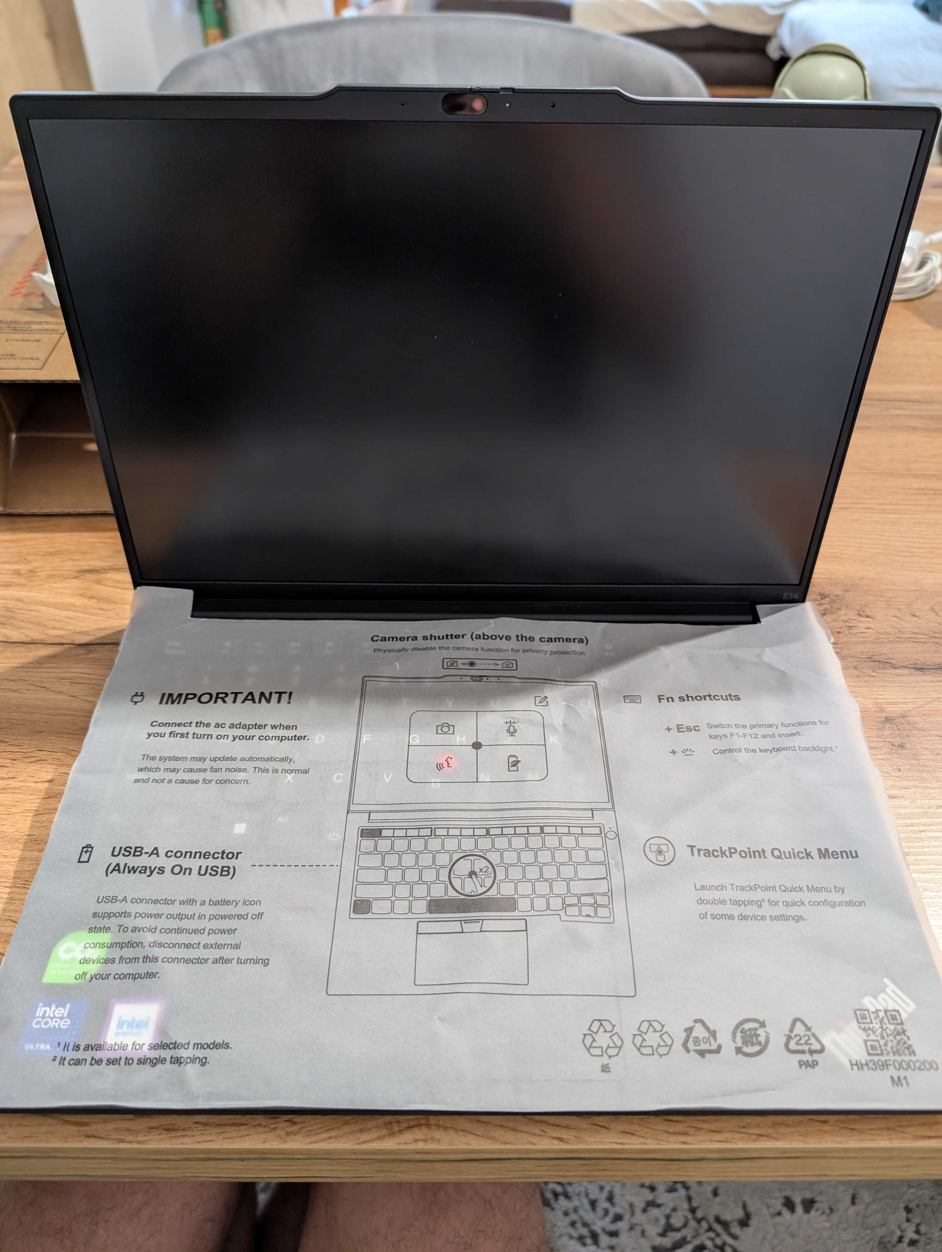 Nowy! Laptop Lenovo ThinkPad E14 Ultra 7 155H 14" 32GB 512SSD W11Pro