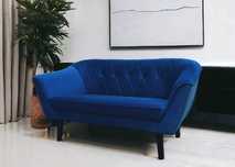 Granatowa Sofa 2-osobowa