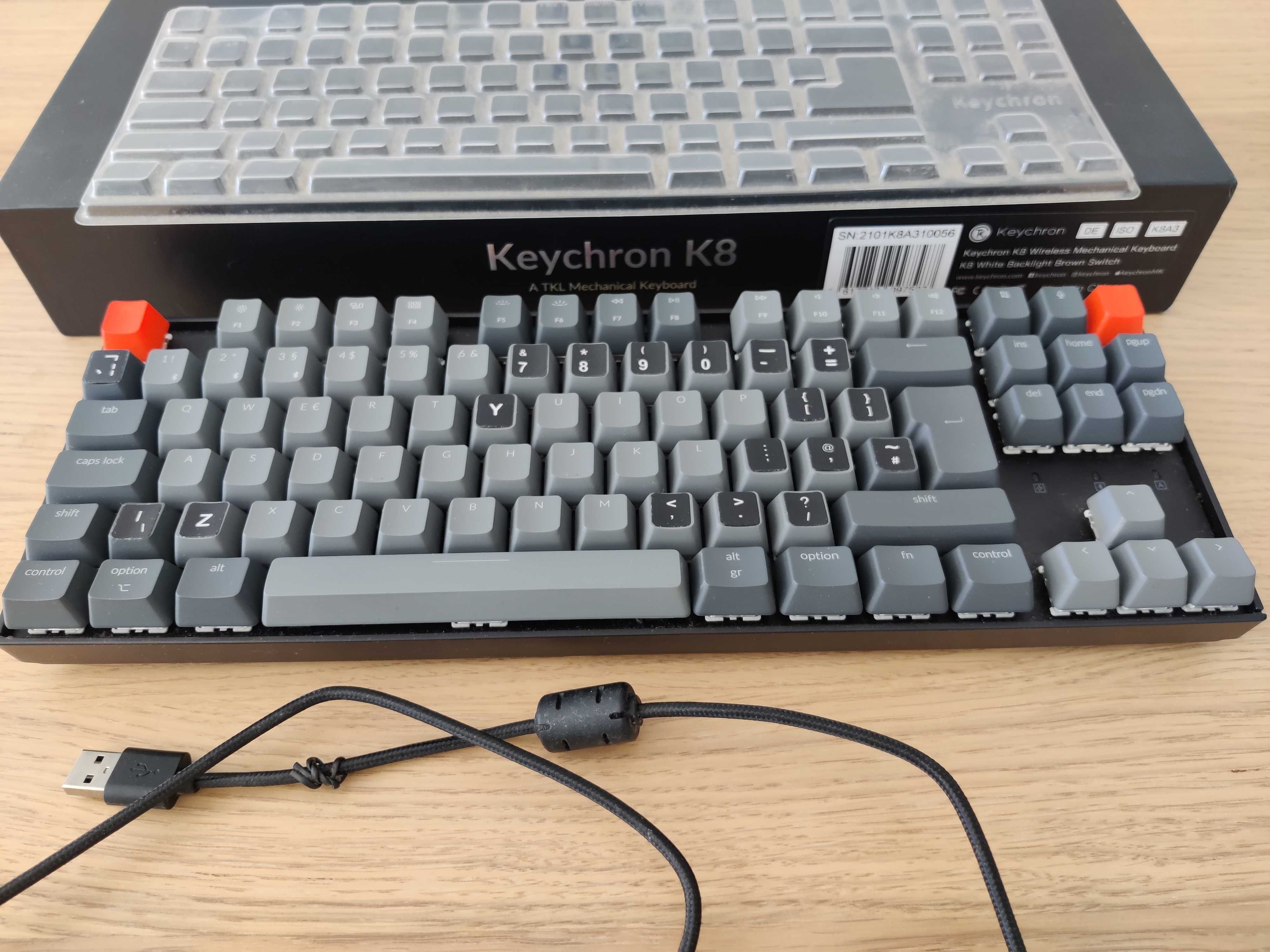 Keychron K8 Tenkeyless Wireless Mechanical Keyboard Teclado