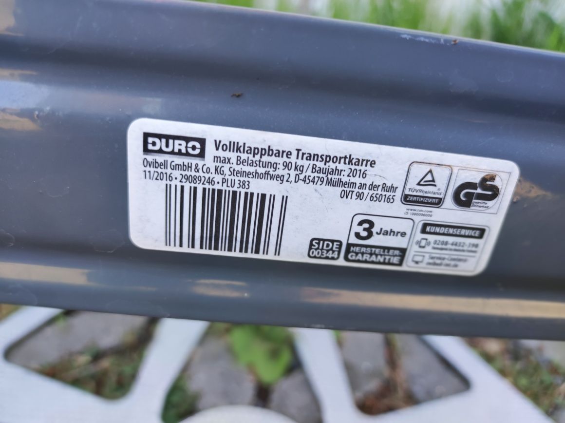 Wózek transportowy Duro z platformą