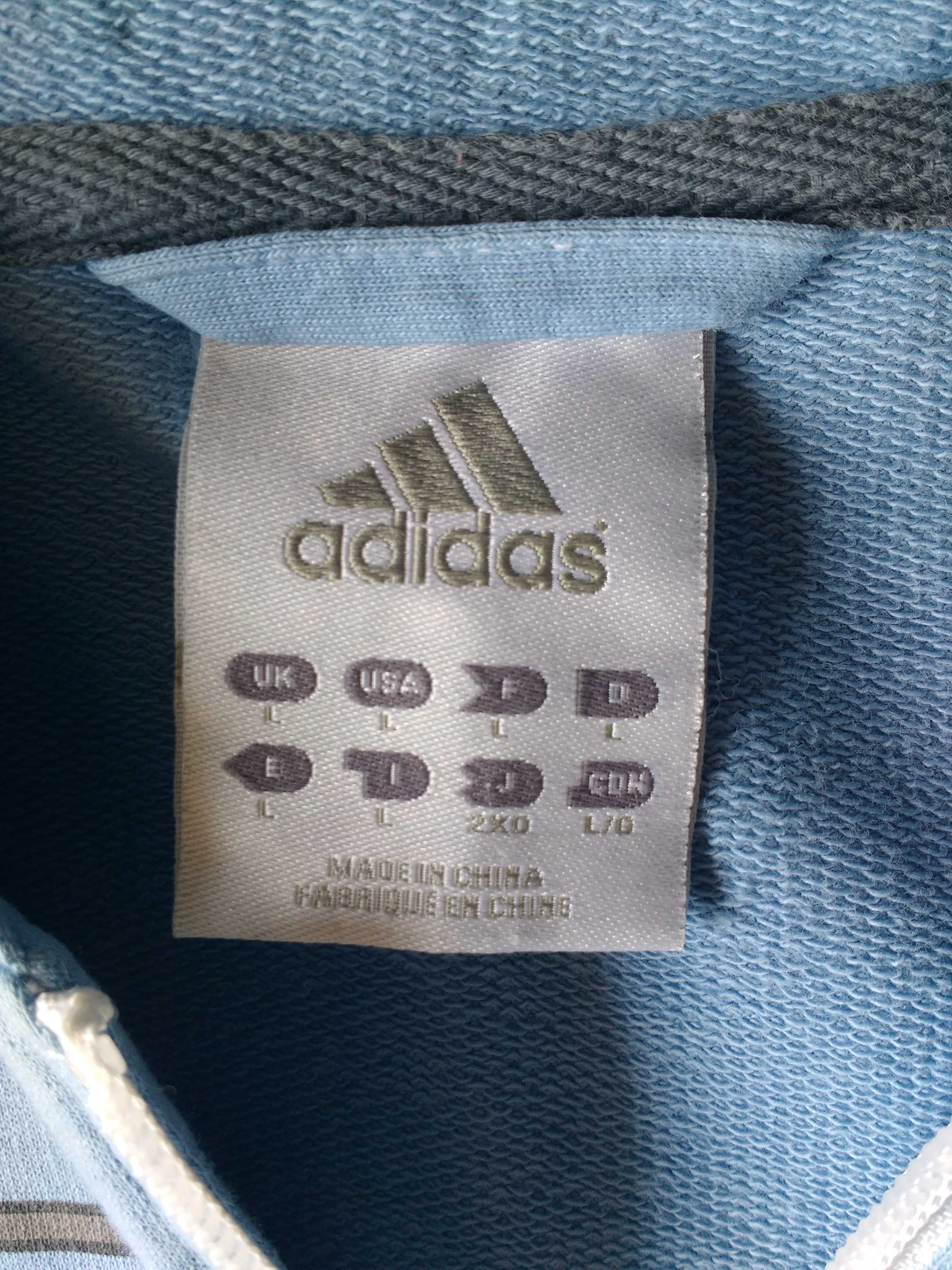 Niebieska męska bluza Adidas